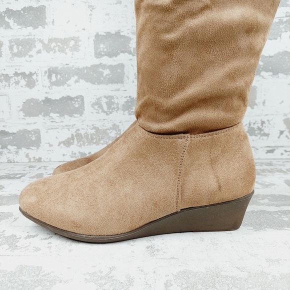 New CL by Chinese Laundry Light on Over-The-Knee Wedge Boot D976 - Picture 2 of 15